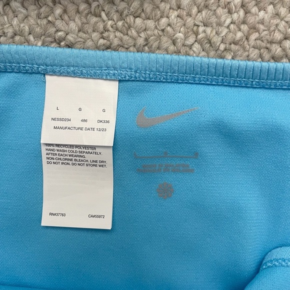 Nike Women’s Swim 2 Piece Light Blue Bikini Matching Swim Set Sz L NWT - Picture 5 of 8